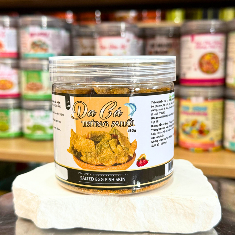 Phân phối da Cá Trứng Muối Mini Thơm Ngon 150g - Hộp Pet Phân phối da Cá Trứng Muối Mini Thơm Ngon 150g - Hộp Pet