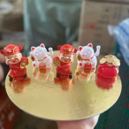 TƯỢNG NHỰA THẦN TÀI - MÈO - HỦ VÀNG - TNGNHA