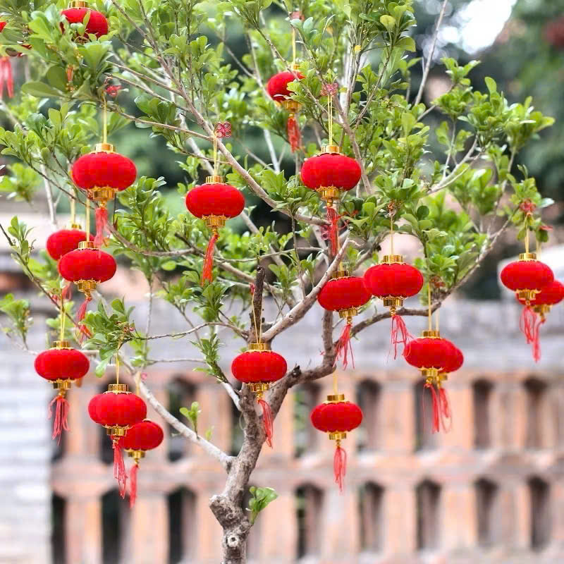 1 Bịt LỒNG ĐÈN NHUNG - Loại Bịt 7 Trái 1 Bịt LỒNG ĐÈN NHUNG - Loại Bịt 7 Trái