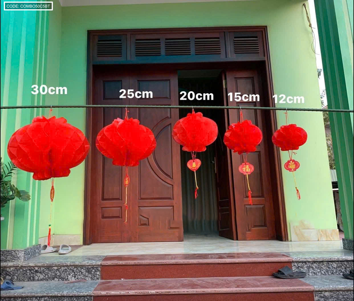 Giá sỉ combo 50c (5 Bịt) - Mỗi bịt 10 LỒNG ĐÈN GIẤY ( F30 / 25CM ) Giá sỉ combo 50c (5 Bịt) - Mỗi bịt 10 LỒNG ĐÈN GIẤY ( F30 / 25CM )