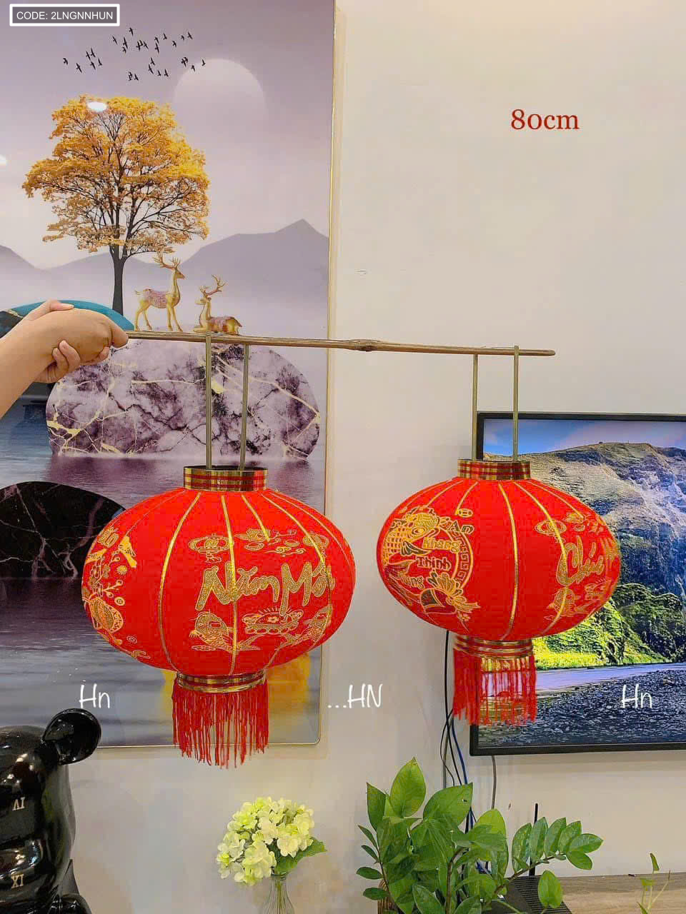 Bỏ sỉ 2 LỒNG ĐÈN NHUNG KẺ TẾT 60CM(Giá 2 cái) Bỏ sỉ 2 LỒNG ĐÈN NHUNG KẺ TẾT 60CM(Giá 2 cái)