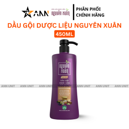 Dầu Gội Dược Liệu Nguyên Xuân Chắc Khỏe Cho Tóc Yếu 450ml - Màu Tím - DGTDNXTY450