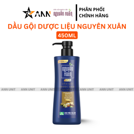 Dầu Gội Nguyên Xuân Dược Liệu Sạch Gàu 450ml - Xanh Dương Đậm - DGTDNXXDD450