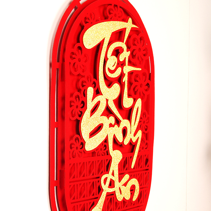 Cặp 2 Liễn Treo 3d - Dây Treo Trang Trí Tết 28x108cm Cặp 2 Liễn Treo 3d - Dây Treo Trang Trí Tết 28x108cm