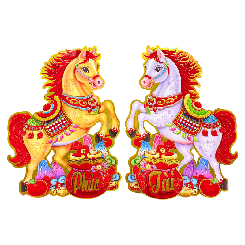 27435_154_20251126122035.png Cặp 2 Tranh Dán Cửa Ngựa - Tranh Dán Trang Trí Tết 60cm - TDC03