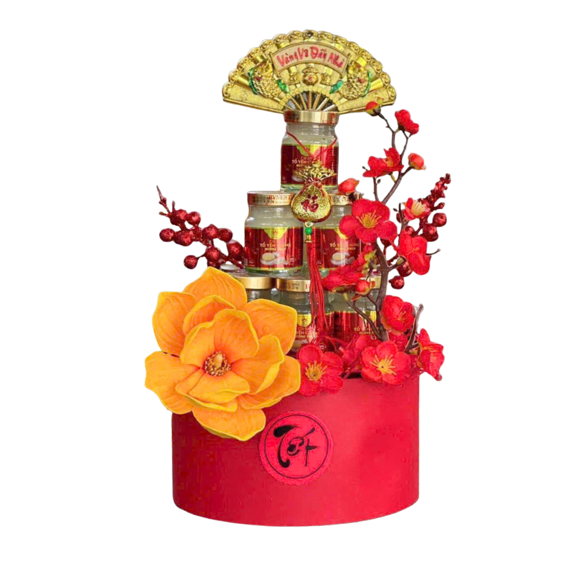 27453_234_20251127111746.png Tháp Yến Xào Trụ Đông Đào Đỏ Trang Trí Tết - Tráp Yến Xào Tết - TDDTTT01