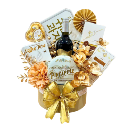 Giỏ Quà Tết Vàng Kim - Quà Tặng Tết Sang Trọng - Quà Trang Trí Tết - QTTT01