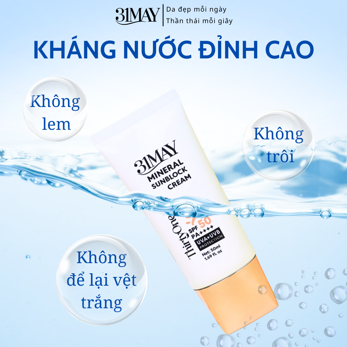 27529_21231-37_20251206171025.png Kem Chống Nắng 31 May Mineral Sunblock Cream SPF50+ PA++++ 50ml - 8938562528132