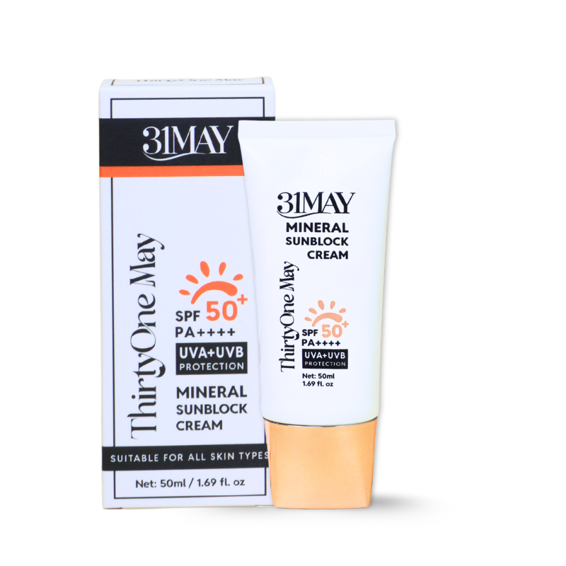Chuyên sỉ kem Chống Nắng 31 May Mineral Sunblock Cream SPF50+ PA++++ 50ml Chuyên sỉ kem Chống Nắng 31 May Mineral Sunblock Cream SPF50+ PA++++ 50ml