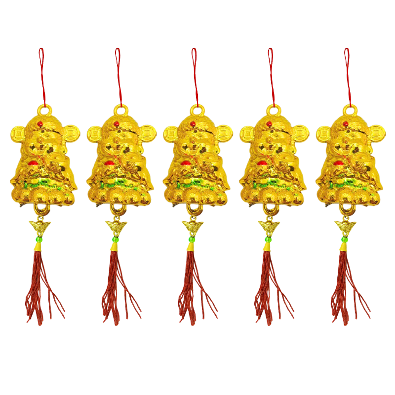 Phân phối set 5 Dây Liễn Thần Tài Vàng Treo Cây Trang Trí Tết Phân phối set 5 Dây Liễn Thần Tài Vàng Treo Cây Trang Trí Tết