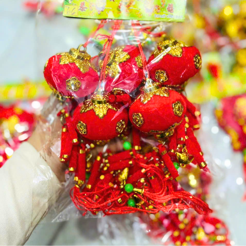 Nguồn sỉ set 5 Cầu Pháo - Liễn Treo Cây Trang Trí Tết Nguồn sỉ set 5 Cầu Pháo - Liễn Treo Cây Trang Trí Tết