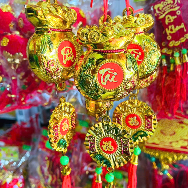 Set 10 Dây Liễn Túi Tiền Treo Trang Trí Tết Nhà Cửa Set 10 Dây Liễn Túi Tiền Treo Trang Trí Tết Nhà Cửa