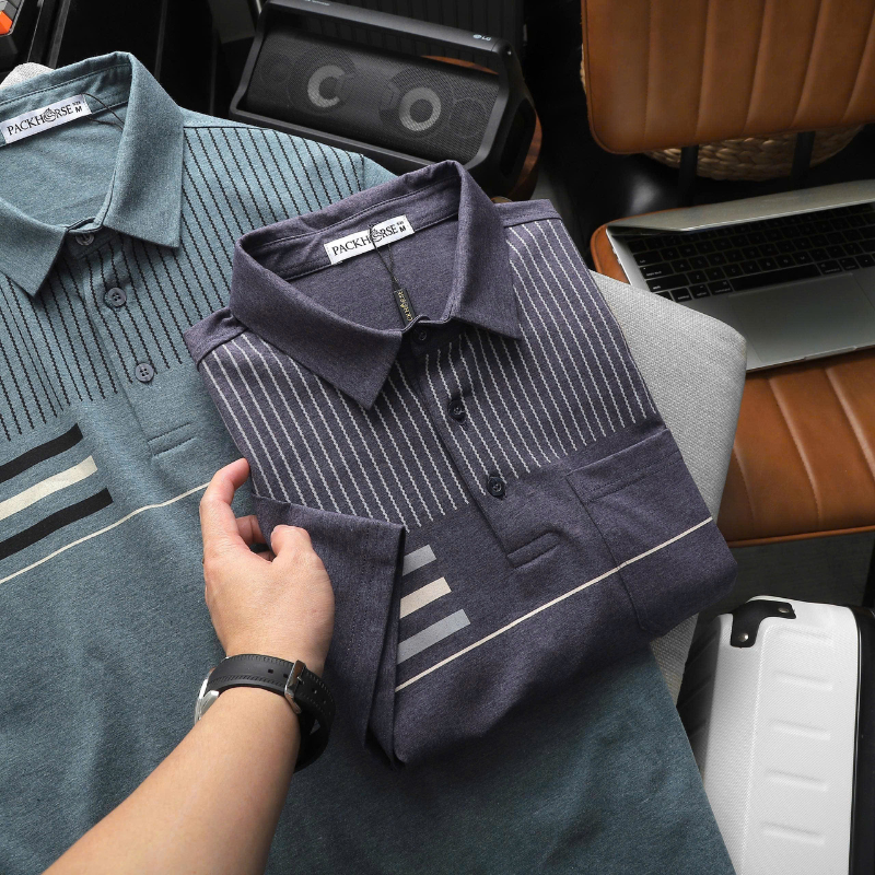 27602_15_20251211174950.png Áo Thun Nam Polo - Áo Thun Cổ Bẻ Nam Phối Sọc Có Túi Trước Ngực Sang Trọng Có Big Size - CS295