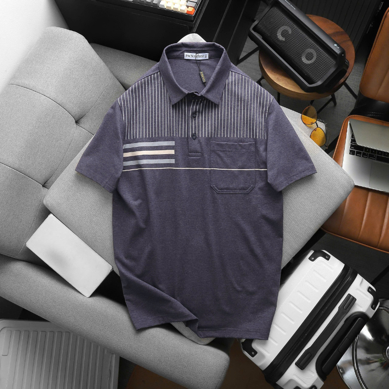 27602_17_20251211174952.png Áo Thun Nam Polo - Áo Thun Cổ Bẻ Nam Phối Sọc Có Túi Trước Ngực Sang Trọng Có Big Size - CS295