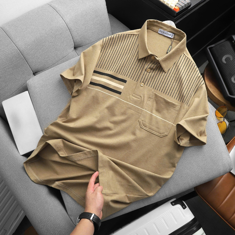 27602_8_20251211174945.png Áo Thun Nam Polo - Áo Thun Cổ Bẻ Nam Phối Sọc Có Túi Trước Ngực Sang Trọng Có Big Size - CS295