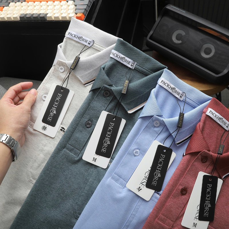 27603_22_20251211182307.png Áo Thun Nam Polo - Áo Thun Cổ Bẻ Nam Phối Sọc Ở Cổ Có Túi Trước Ngực Được Thêu Logo Chữ Paclehorse Sang Trọng Có Big Size - CS296