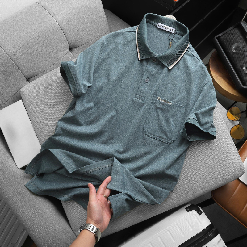 Phân phối áo Thun Nam Polo - Áo Thun Cổ Bẻ Nam Phối Sọc Ở Cổ Có Túi Trước Ngực Được Thêu Logo Chữ Paclehorse Sang Trọng Có Big Size Phân phối áo Thun Nam Polo - Áo Thun Cổ Bẻ Nam Phối Sọc Ở Cổ Có Túi Trước Ngực Được Thêu Logo Chữ Paclehorse Sang Trọng Có Big Size