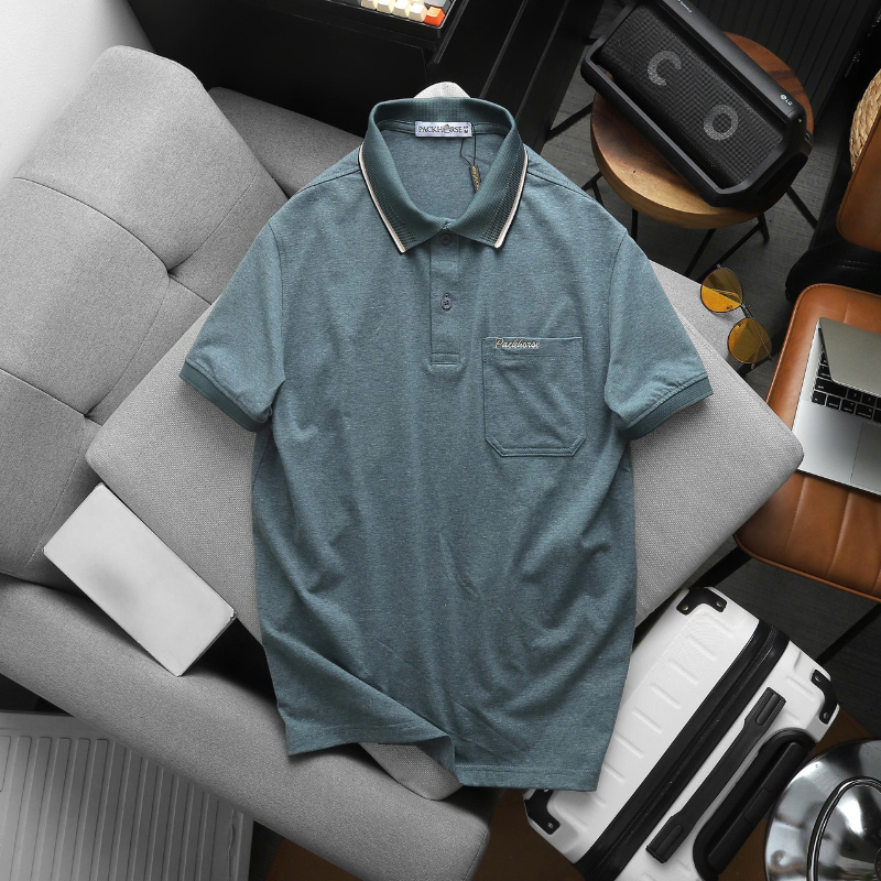 27603_8_20251211182257.png Áo Thun Nam Polo - Áo Thun Cổ Bẻ Nam Phối Sọc Ở Cổ Có Túi Trước Ngực Được Thêu Logo Chữ Paclehorse Sang Trọng Có Big Size - CS296