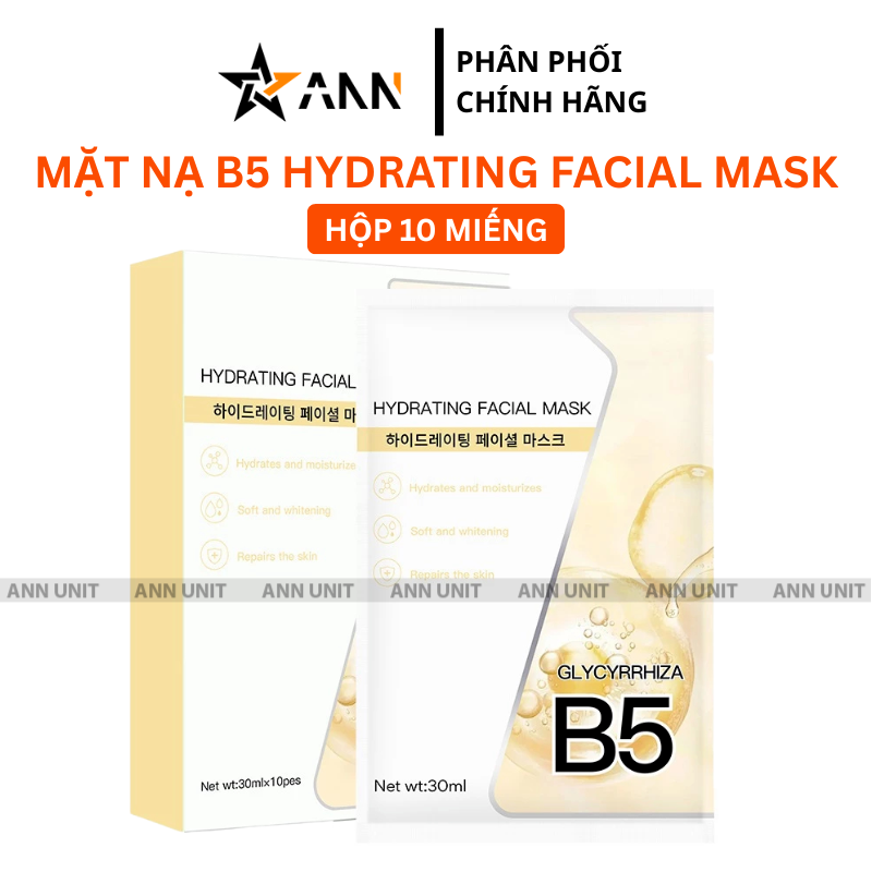 27608_1_20251212100711.png Hộp 10 Miếng Mặt Nạ B5 Hydrating Facial Mask Màu Vàng - 8805128917061