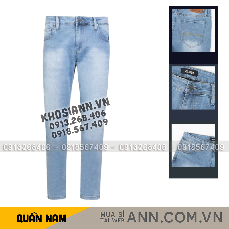 27635_161_20251213110712.png Quần Jean Dài Nam Form Slim-fit Old Sailor - 7274 - QB461