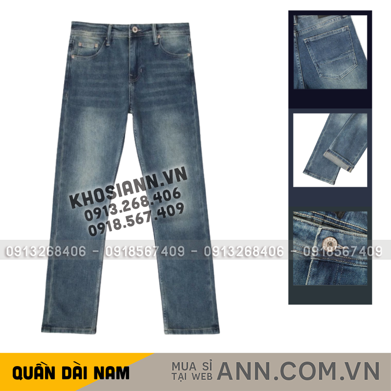 27637_193_20251213114602.png Quần Jean Dài Nam Form Slim-fit Old Sailor - 7162 - QB463