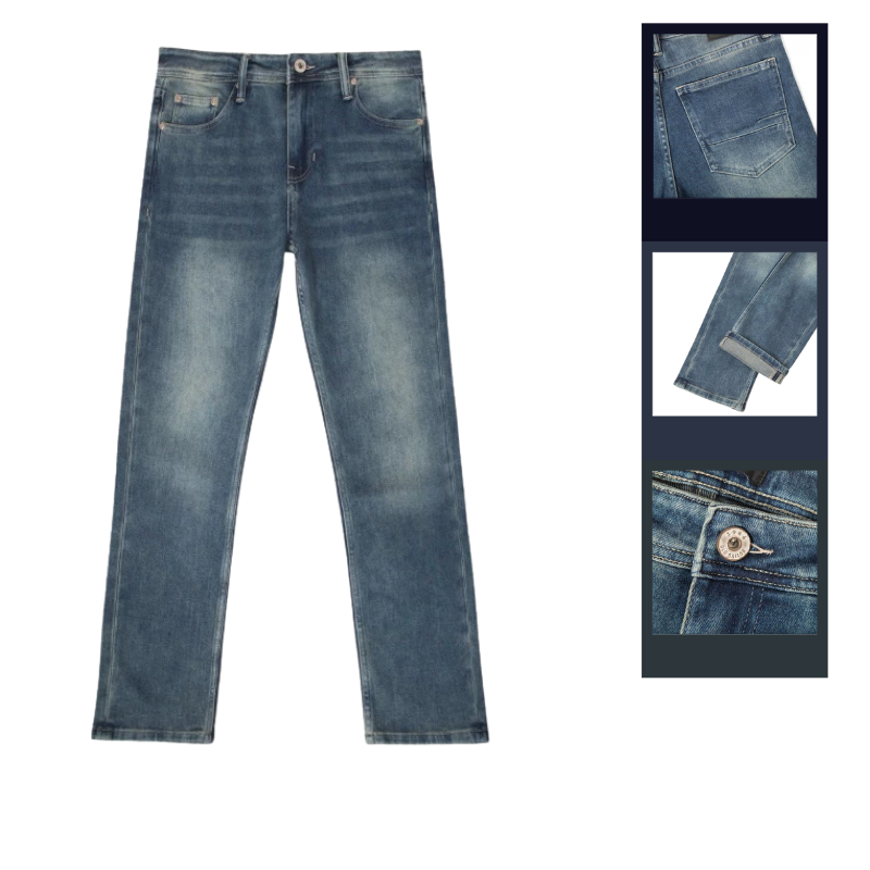 27637_194_20251213114608.png Quần Jean Dài Nam Form Slim-fit Old Sailor - 7162 - QB463