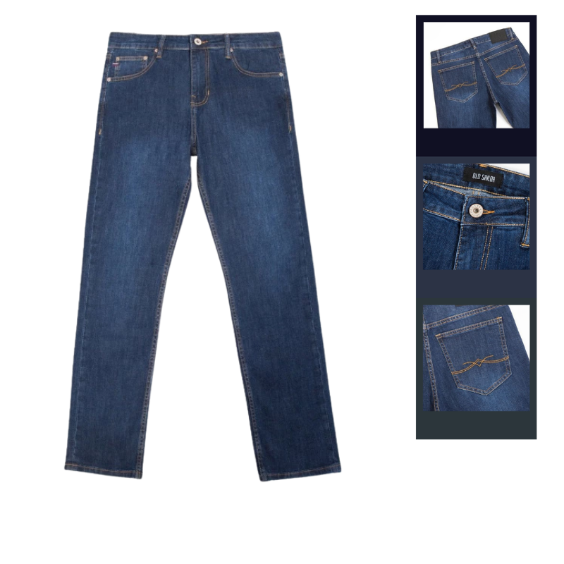 27638_204_20251213120741.png Quần Jean Dài Nam Form Slim-fit Old Sailor - 7116 - QB464