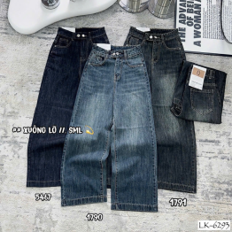 Quần Jeans Nữ Ống Rộng Vải Dày Mềm Không Co Giãn Có Nhiều Mẫu Cực Xinh - QG288