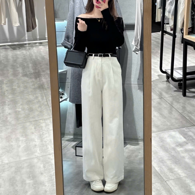 27651_93_20251215111427.png Quần Jeans Nữ Trơn Ống Rộng Vải Dày Mềm Không Co Giãn - QG291