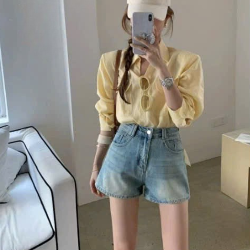 27652_101_20251215112325.png Quần Short Jean Trơn Nữ Không Co Giãn Đứng Form Chuẩn Mặc Cực Xinh - QG292