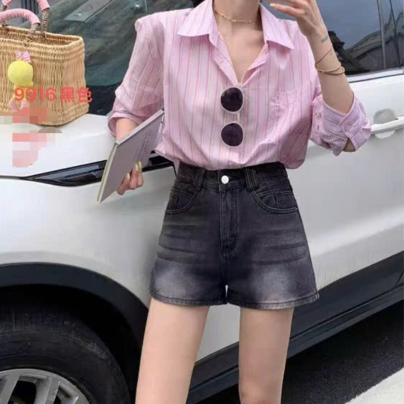 27652_104_20251215112327.png Quần Short Jean Trơn Nữ Không Co Giãn Đứng Form Chuẩn Mặc Cực Xinh - QG292