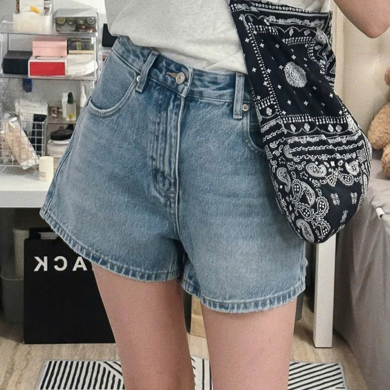 27652_105_20251215112328.png Quần Short Jean Trơn Nữ Không Co Giãn Đứng Form Chuẩn Mặc Cực Xinh - QG292