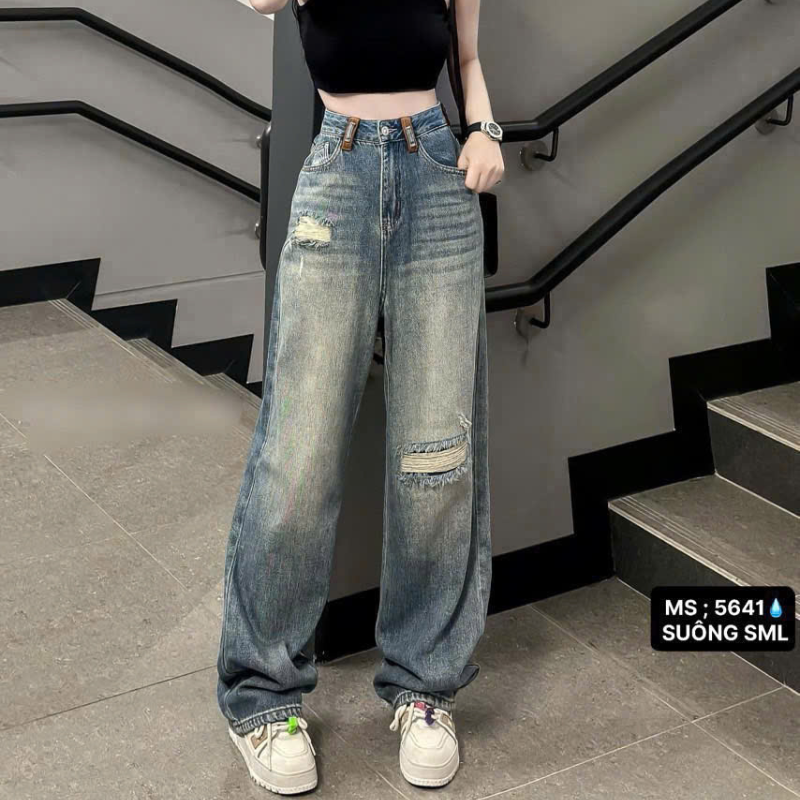 27663_183_20251215171519.png Quần Jeans Nữ Ống Suông Vải Dày Mềm Không Co Giãn Tôn Dáng Bền Đẹp - 5641 - QG299
