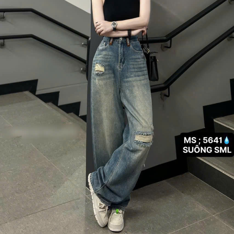 27663_186_20251215171521.png Quần Jeans Nữ Ống Suông Vải Dày Mềm Không Co Giãn Tôn Dáng Bền Đẹp - 5641 - QG299