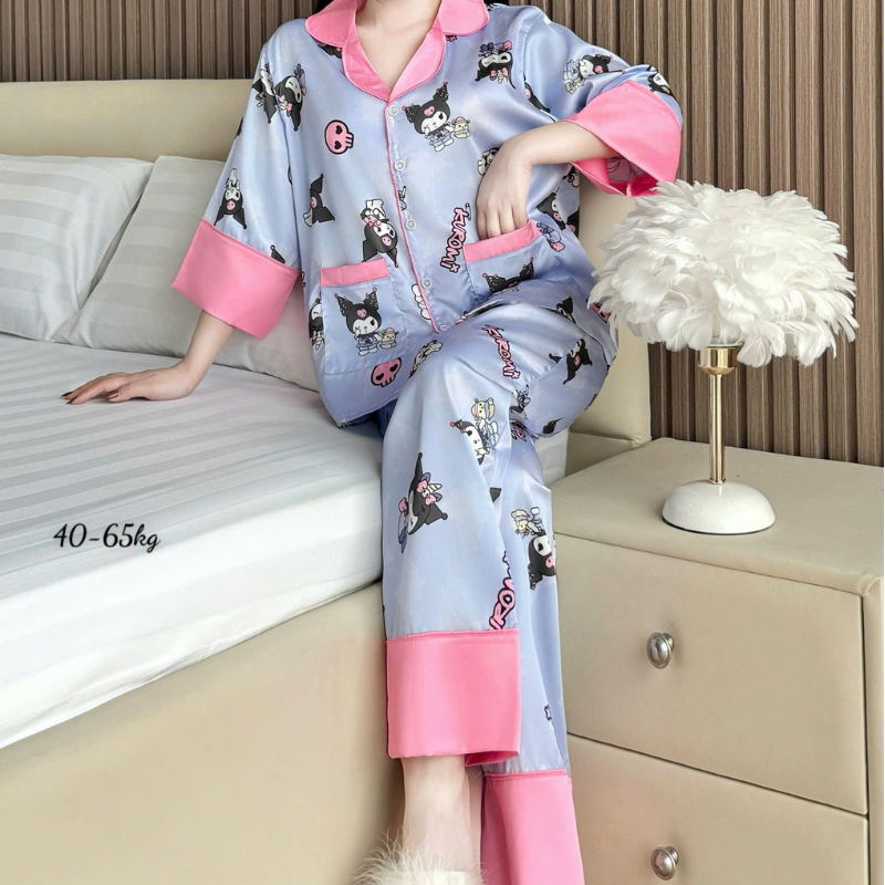 27668_39_20251216102225.png Đồ Bộ Ngủ Nữ - Đồ Bộ Quần Dài Họa Tiết Đơn Giản Mặc Mát Thoải Mái 40–65kg - DBO5202