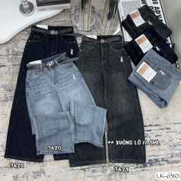 Quần Suông Nữ - Quần Jeans Suông Rách Nữ Chất Liệu Vải Dày Mềm Không Co Giãn - Nhiều Mẫu Đẹp - QG311