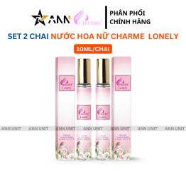 Set 2 Chai Nước Hoa Nữ Charme Lonely 10ml - Hương Thơm Nữ Tính Gợi Cảm - 8936194698520SET