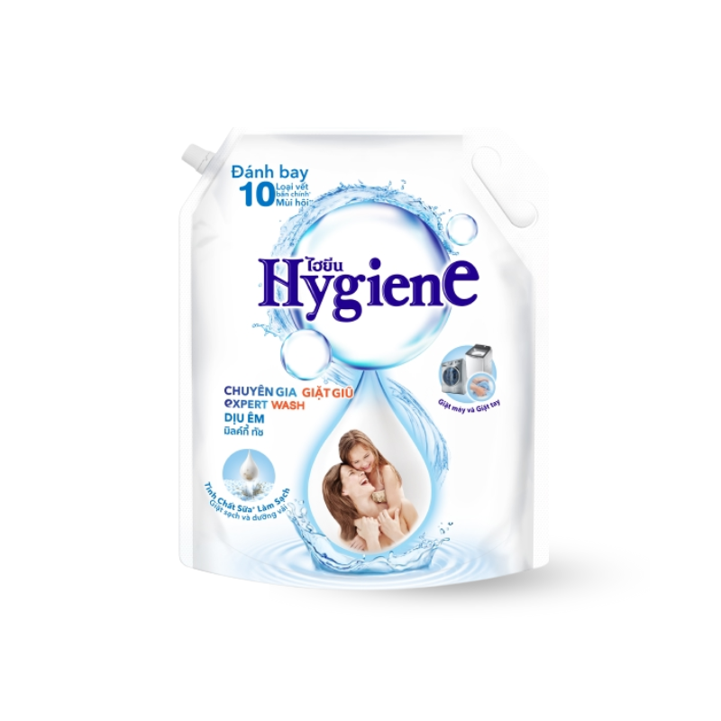 Nước Giặt Hygiene Hương Hoa Màu Trắng - Nước Giặt Quần Áo Đậm Đặc 1800ml Nước Giặt Hygiene Hương Hoa Màu Trắng - Nước Giặt Quần Áo Đậm Đặc 1800ml