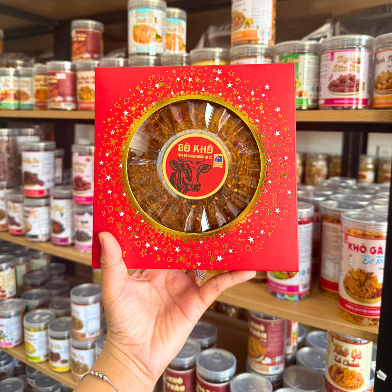 Nguồn sỉ khô Bò Miếng Nhập Khẩu Từ Úc 400g - Hộp Quà Tết Nguồn sỉ khô Bò Miếng Nhập Khẩu Từ Úc 400g - Hộp Quà Tết