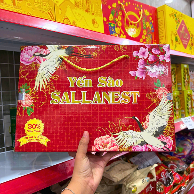 Yến Sào SALLANEST Dạng Xách 30% Set 6 Hủ 70ml Yến Sào SALLANEST Dạng Xách 30% Set 6 Hủ 70ml