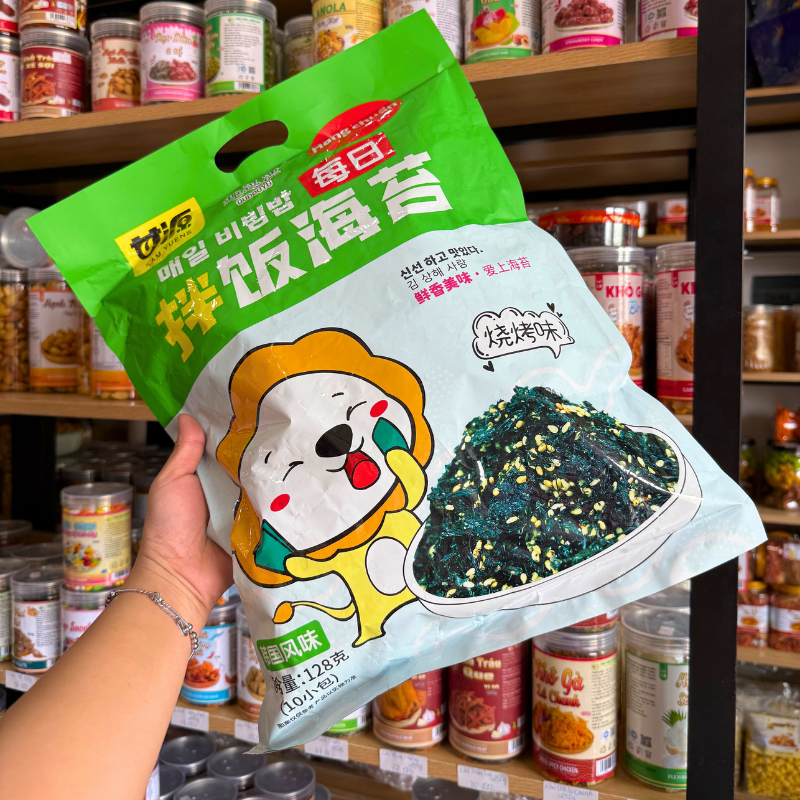 Nguồn sỉ rong Biển Rắc Cơm Ăn Liền Vị Truyền Thống Con Sư Tử QUDOUYU 128gr Nguồn sỉ rong Biển Rắc Cơm Ăn Liền Vị Truyền Thống Con Sư Tử QUDOUYU 128gr