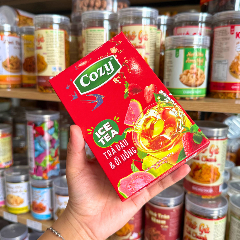Trà Dâu & Ổi Hồng COZY 120g (8 gói x 15g) Trà Dâu & Ổi Hồng COZY 120g (8 gói x 15g)