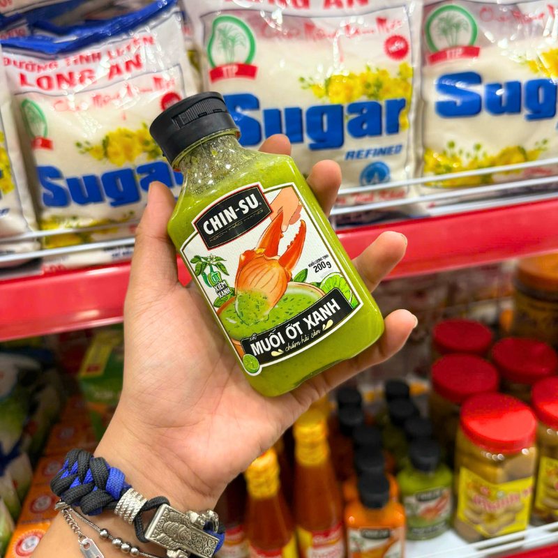 Nguồn sỉ muối Ớt Chinsu Chấm Hải Sản - Muối Ớt Xanh Chinsu 200gr Nguồn sỉ muối Ớt Chinsu Chấm Hải Sản - Muối Ớt Xanh Chinsu 200gr