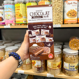 Bánh Bông Lan Phủ Kem LOTTE CHOCOLAT162gr - 8935341300224