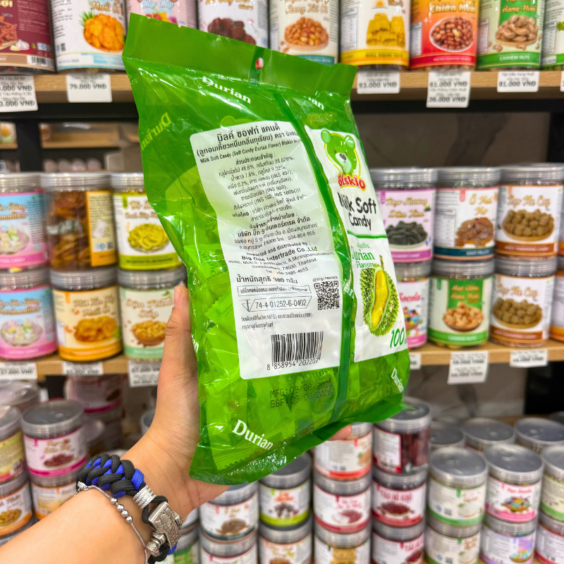 Phân phối kẹo Sữa Nhân Trái Cây BISKIO Vị Sầu Riêng 100g Phân phối kẹo Sữa Nhân Trái Cây BISKIO Vị Sầu Riêng 100g