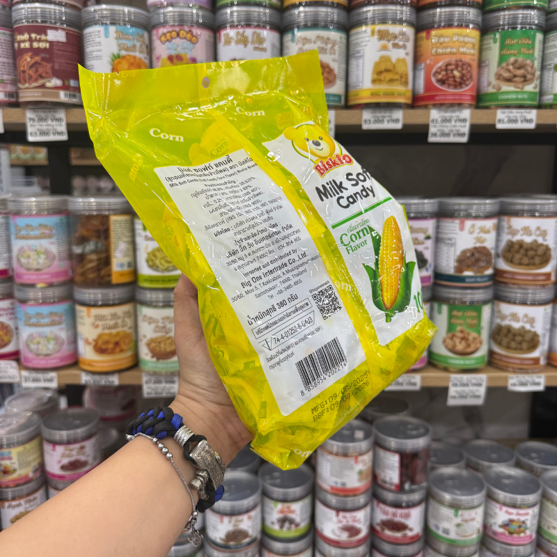 Giá sỉ kẹo Sữa Nhân Trái Cây BISKIO Vị Bắp 100g Giá sỉ kẹo Sữa Nhân Trái Cây BISKIO Vị Bắp 100g