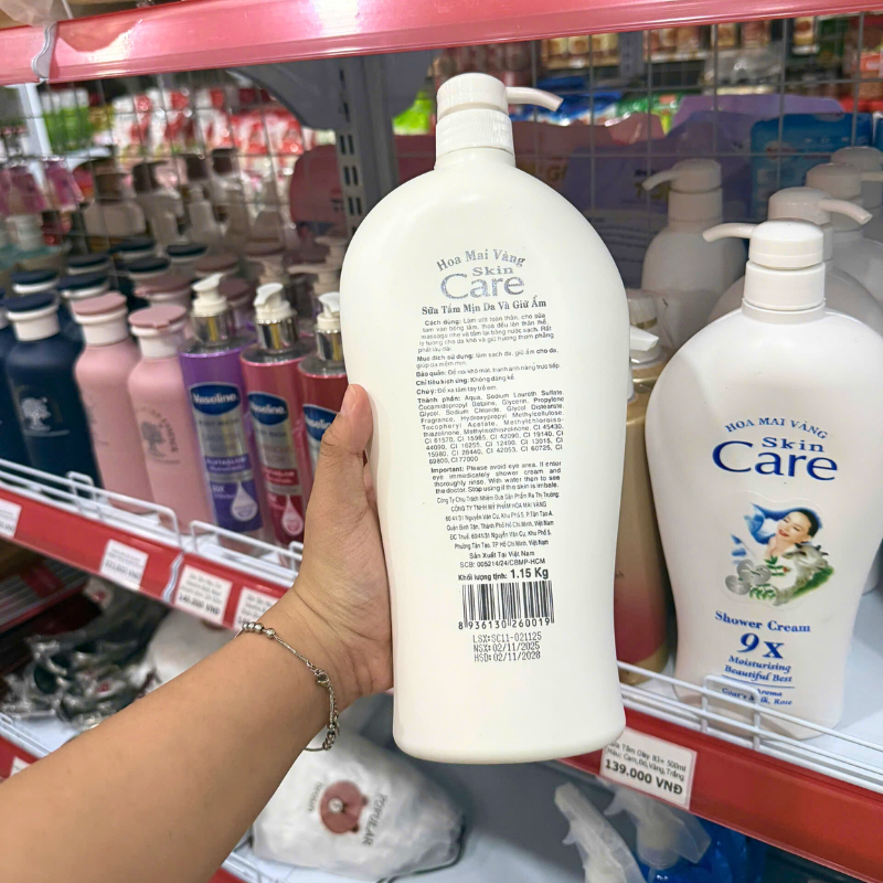 28204_7_20260117111548.png Sữa Tắm Sữa Dê - Sữa Tắm Hoa Mai Vàng Skin Care Shower Cream 9x 1.15kg - 8936130260019