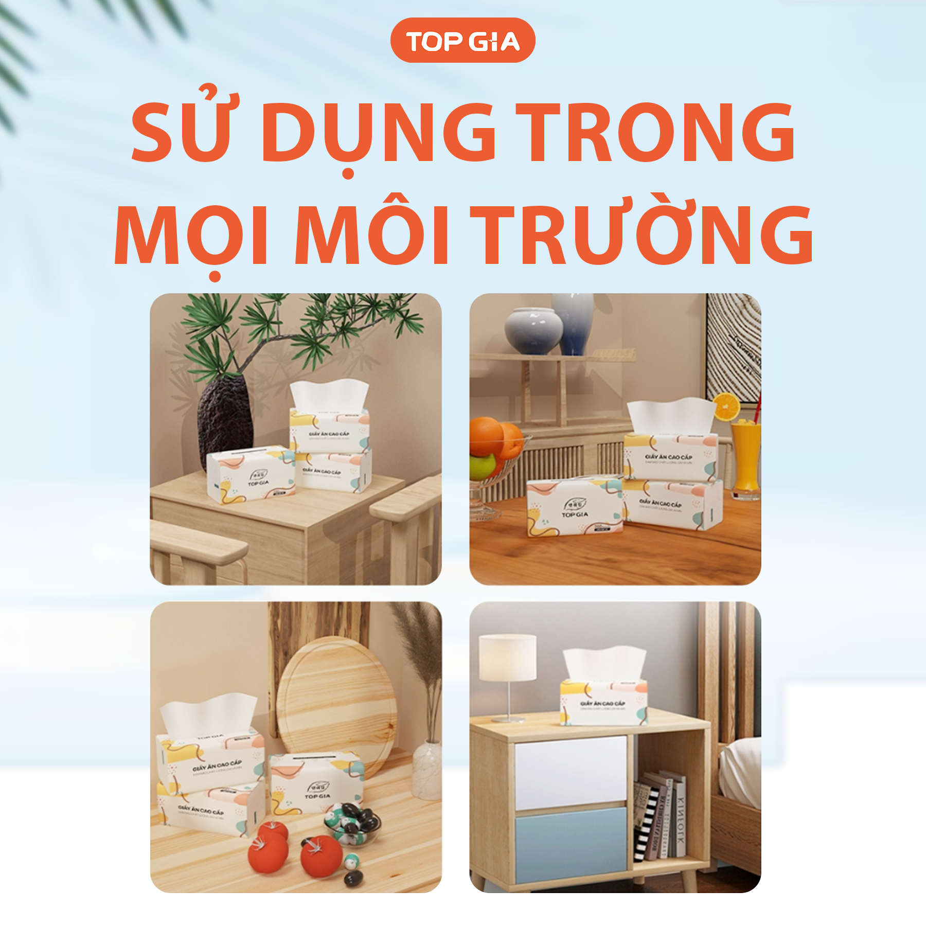 1 Thùng 10 Gói Giấy Ăn Topgia Đa Sắc 1 Thùng 10 Gói Giấy Ăn Topgia Đa Sắc