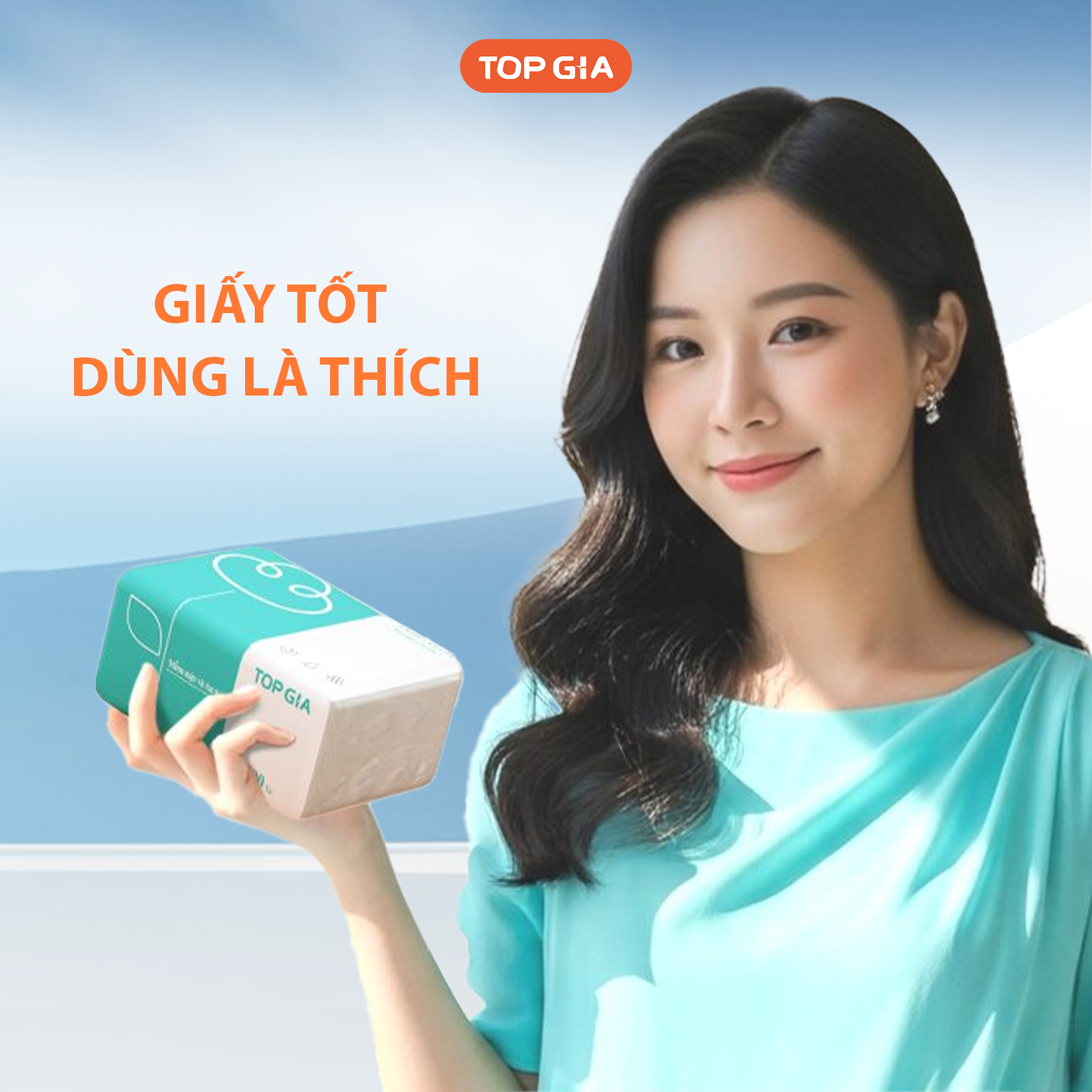 1 Thùng 16 Gói Giấy Ăn Topgia 3 Màu 1 Thùng 16 Gói Giấy Ăn Topgia 3 Màu