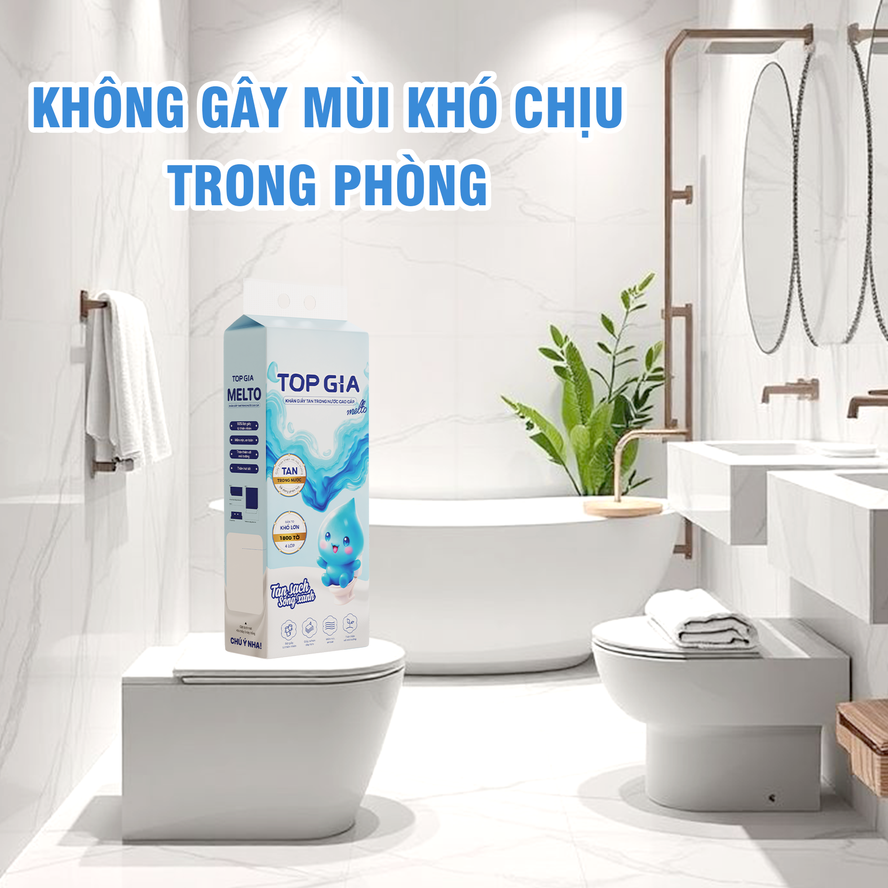 Phân phối 1 Thùng 6 Bịch Giấy Vệ Sinh Topgia Melto Phân phối 1 Thùng 6 Bịch Giấy Vệ Sinh Topgia Melto